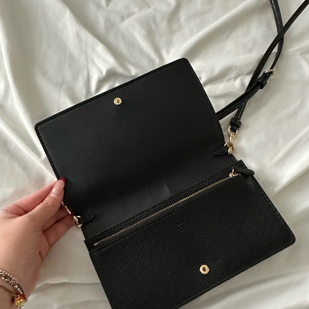 Coach Elegant Black clutch / Crossbody Bag quiet luxury leather mini bag - Picture 5 of 7